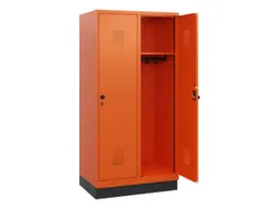 schoollocker,HxBxD 1630x800x500mm,2vak,vak B 400mm,draaigrendel,sokkel