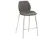 tabouret de bar assise H 650mm assise tissu anthracite chiné