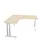 bureau in vrije vorm,HxBxD 740x1600x1600mm,vrije vorm,NE-esdoorn