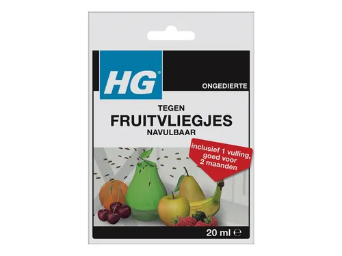 Fruitvliegjesval HG HGX met 1 navulling 20ml