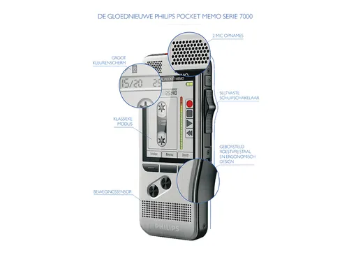 Dicteerapparaat Philips Pocket Memo DPM7200