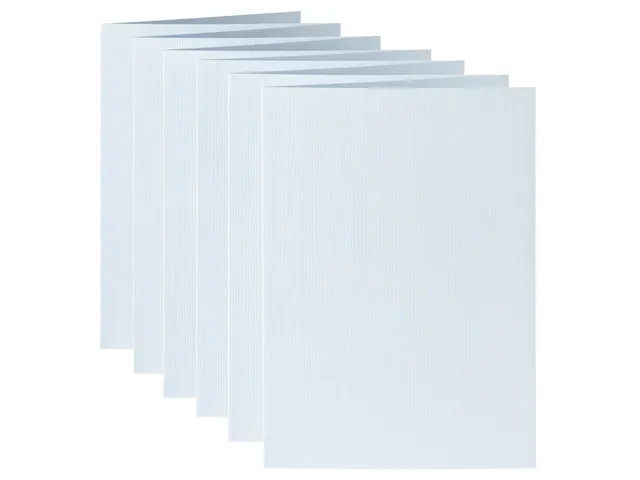 Carte de correspondance Papicolor double 105x148mm bleu bébé 6 pièc