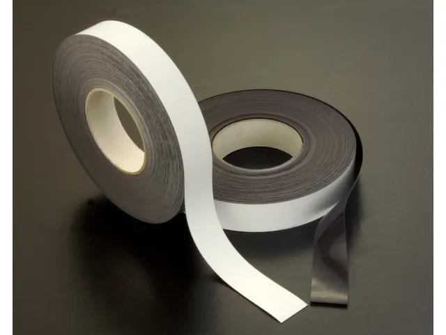 bord,HxL 30x100mm,achterzijde magnetisch,beschrijfbaar,wit