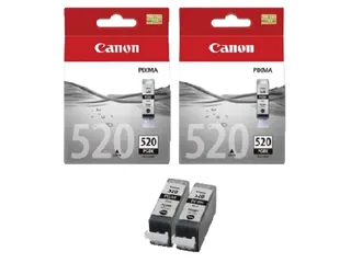 Canon PGI-520 Twinpack Inktcartridges Zwart Voordeelset - 2