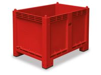 Stapelcontainer Pp Hxbxd 850x1200x800mm 550 Liter 4Poten Rood