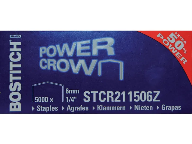 Nieten Bostitch B8 Staal Stcr 2115 6mm Gebogen Rug 5000 Stuks