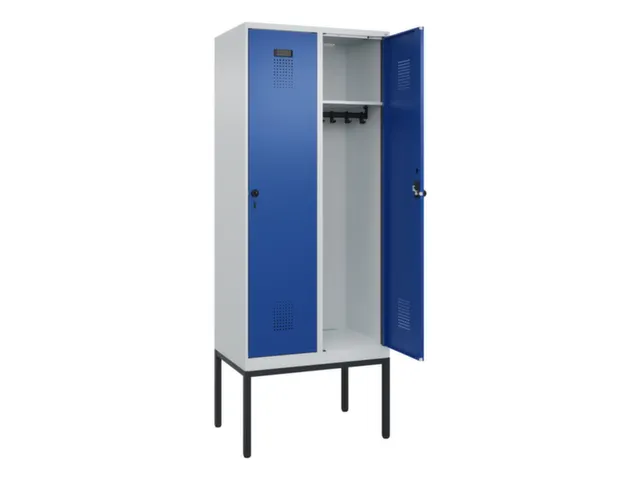 locker,HxBxD 2120x800x500mm,2vak,vak B 400mm,draaigrendel