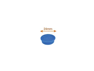 Magneet Nobo 24mm blauw 10 stuks - 4