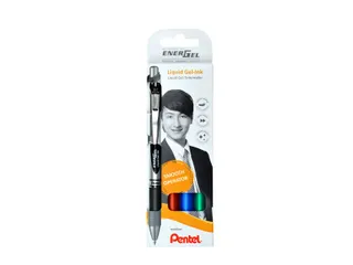 Gelschrijver Pentel Energel BL77 0.35mm blister à 4 stuks assorti - 1