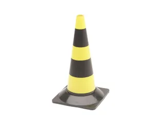 Verkeerskegel Geel/Zwart 50cm - 2