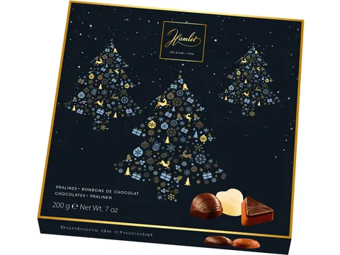 Hamlet Chocolade Kerstboom Belgische pralines 200 g