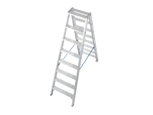 Lichte Universele Trapladder Tweezijdig L 1 87m H 1 51m 2x8treden