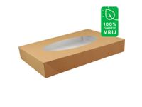 Depa Biodore cateringdoos+venster kraft 55x37x8cm 50 Stuks