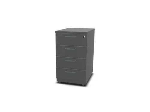 Staand Ladeblok 720x430x600mm 4 Laden Ms-Donkergrijs