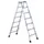 Boktrap Aluminium L 1 61M 2X7Treden Dubbelzijdig