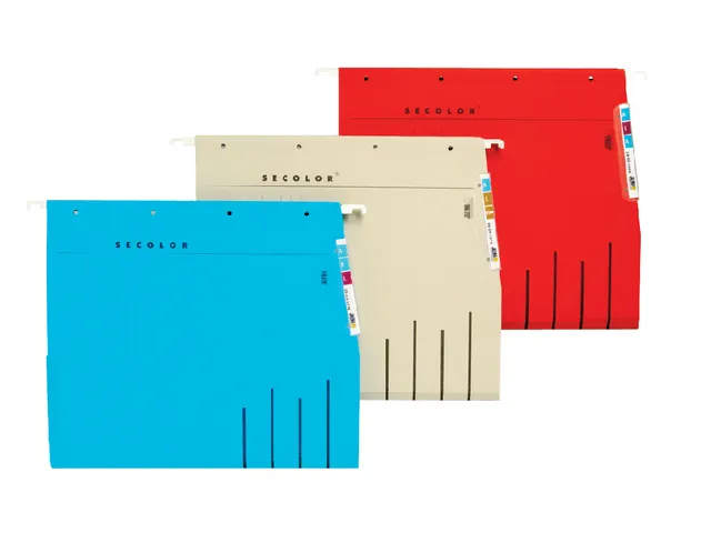 Hangmap Secolor lateraal voor legbord rood