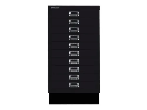 kantoor-ladekast HxBxD 670x349x432mm 10 laden romp + front zwart