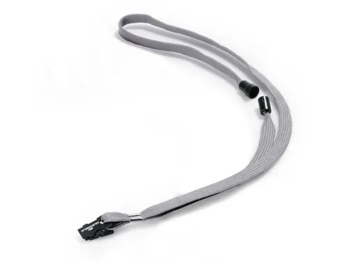 Textielkoord Durable 8119 Met Klem Grijs Pak a 10 stuks