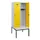 locker met bank,HxBxD 1950x800x815mm,2vak,vak B 400mm,draaigrendel