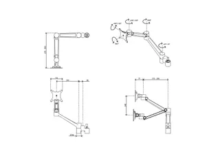 ViewLite Plus Dubbele Monitor Upgradeset 600 Wit - 6