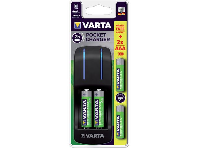 Isolator veer ongerustheid Panasonic Batterij oplader Varta pocket incl. 4x2100MAH + 2x800MAH |  DiscountOffice.be