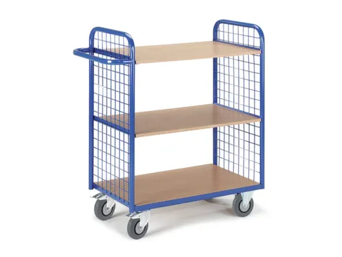 etagewagen,draagverm. 150kg,3etage(s),laadvl. LxB 800x500mm,houtetage