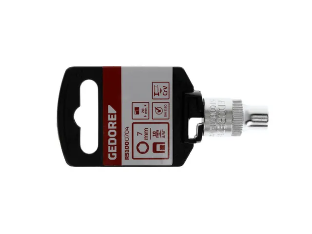 R51000704 Dopsleutel 3/8 inch zeskant 7mm lengte 28mm