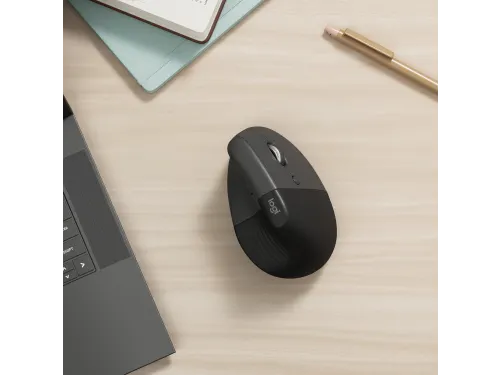 Logitech Lift Verticale Draadloze Ergonomische Muis Rechts Zwart