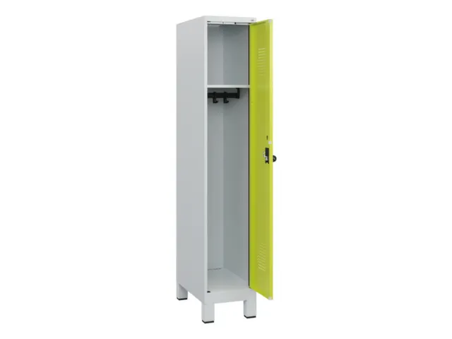 schoollocker,HxBxD 1630x300x500mm,1vak,vak B 300mm,draaigrendel,voeten