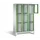 lockerkast 1850x1200x500mm 3x3 vakken Cilinderslot Poten, RAL7035