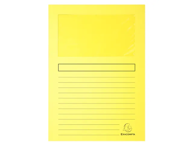 Venstermap SUPER 160g/m2 22x31cm Kanariegeel 100 Stuks