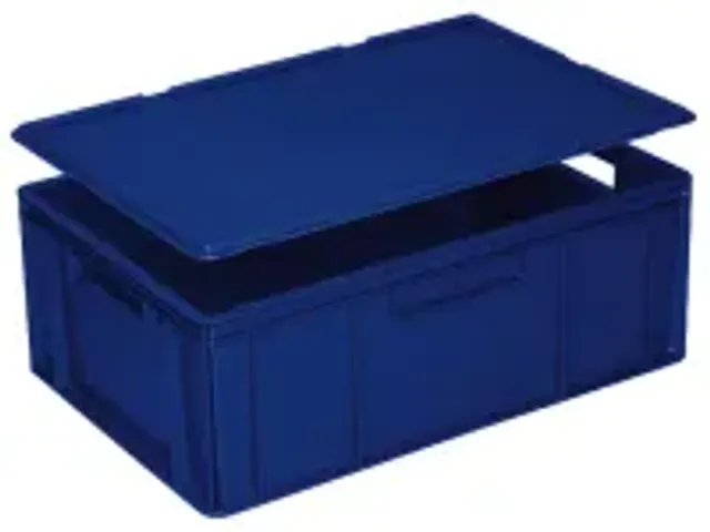 OUTLET Deksel Voor Euronorm Stapelkrat Lxb 600X400Mm Blauw