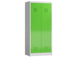 garderobekast 1800x800x500mm 2vak klink RAL7035 RAL6018