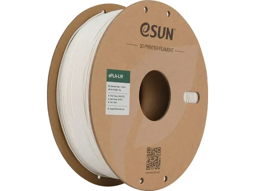 eSUN 3D printer Filament ePLA-LW 1,75 mm Wit 1kg