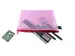 etui A5 PVC-vrij rood transparant met ritssluiting