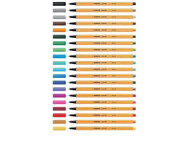 Fineliner STABILO point 88/89 Fin ocre foncé