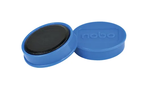 Magneet Nobo 32mm blauw 10 stuks