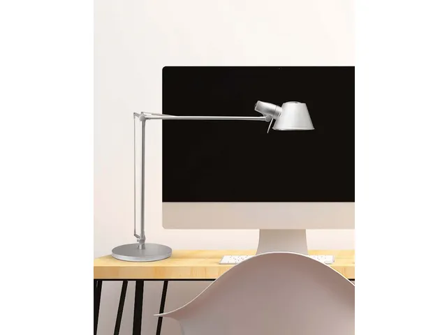 Bureaulamp MAUL Rock LED voet zilvergrijs