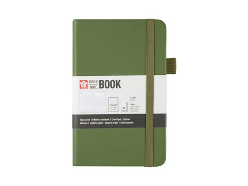Notitieboek Sakura hard cover pocket lijn dennennaald 90x140mm