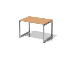 bureau,HxBxD 740x1200x800mm,blad beuken,sledeframe zilverkleurig