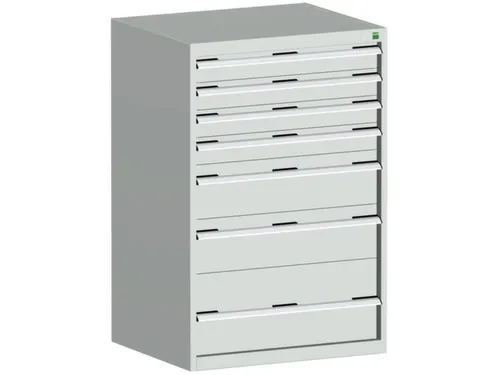 ladekast 1200x800x750mm 7laden zware lasten RAL7035 front RAL7035