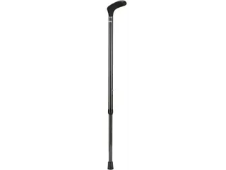 Wandelstok Able2 opvouwbaar carbon soft handvat zwart - 3
