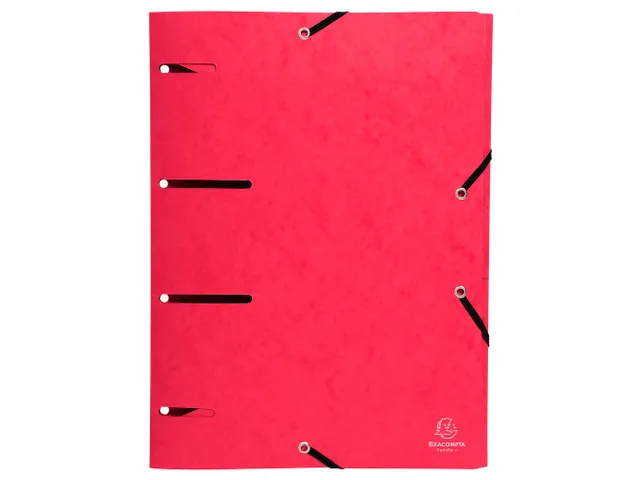 PUNCHY Elastomap 3 kleppen geperforeerd glanskarton 375g/m2 A4 assorti