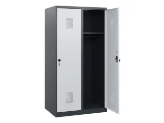 schoollocker,HxBxD 1530x800x500mm,2vak,vak B 400mm,draaigrendel - 1