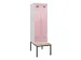 locker met bank,voor scheiding van kleding,HxBxD 2120x600x815mm,2vak