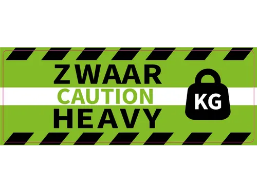 Verpakkingsetiketten 46x125mm Op Rol Heavy 250 Stuks