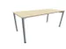 vergadertafel HxBxD 72x180x80cm rechthoekig Esdoorn 4voeten Alu