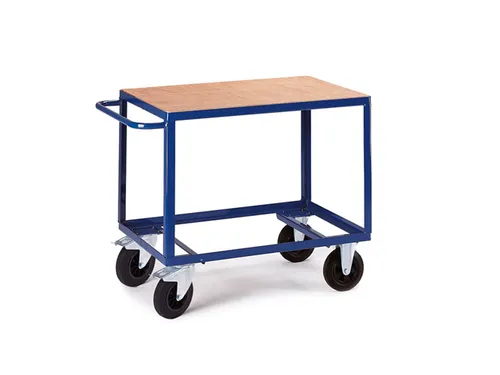 tafelwagen,draagverm. 600kg,2etage(s),laadvl. LxB 1000x700mm,houtetage