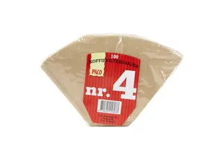 Koffiefilter Paco bruin nummer 4 100 stuks - 1