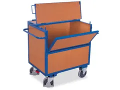 Bakwagen 500kg Laadvl. 1000x645mm Houten Wanden Met Deksel